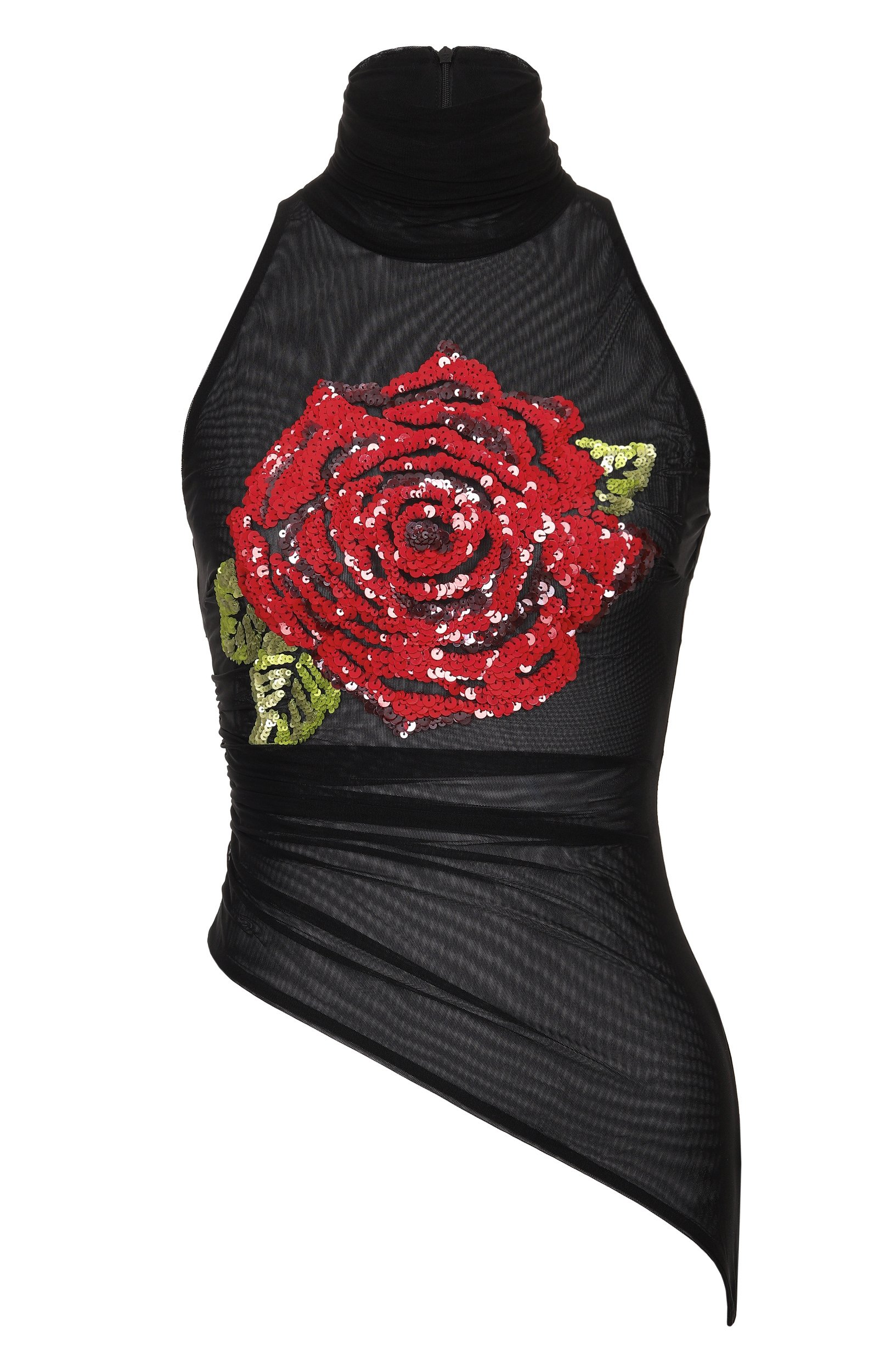 Топ BLUMARINE черного цвета по цене 77800 руб., арт. RF6225/J0001, фото 1 Топ BLUMARINE, арт. RF6225/J0001, фото 1