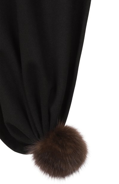 Капюшон из шерсти и кашемира с отделкой из соболя VICTORIA KUSENKOVA, арт. 199303304548, фото 3