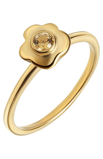 Кольцо mini flower с цитрином MOONKA, арт. FLW-925YG-RG00-CTR, фото 3