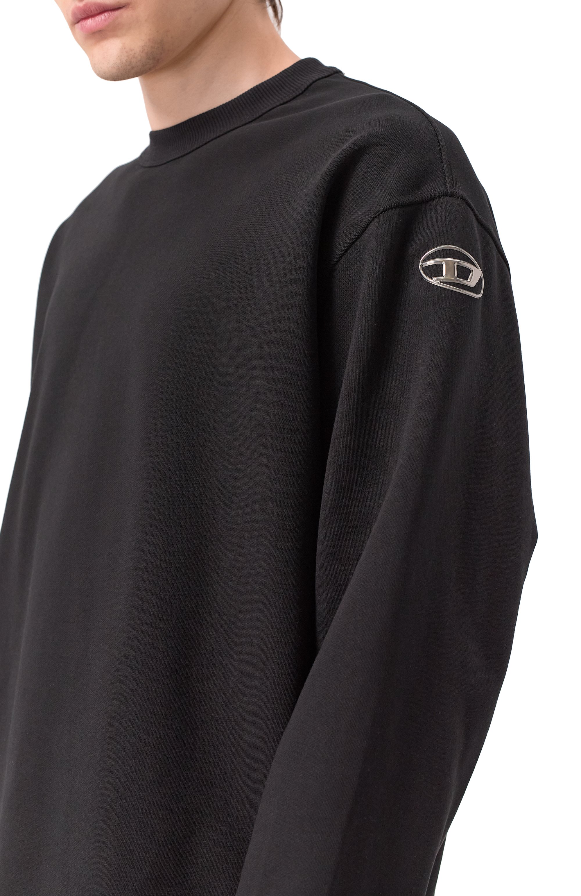 Хлопковый лонгслив DIESEL, арт. A09857/0BMBJ, фото 5