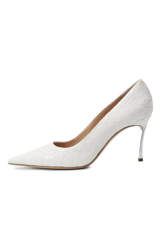 Комбинированные туфли Liberty Blade Casadei 1F940X080MC2837 Белый  1F940X080MC2837 Фото 4