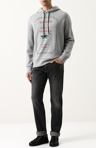 Хлопковое х уди с принтом GUCCI, арт. 475374/X3N44, фото 2