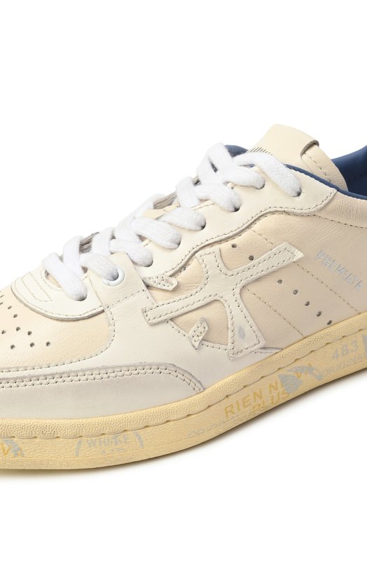 Кожаные кеды Bskt Clay-D Premiata BSKTCLAD Кремовый  BSKTCLAD Фото 7