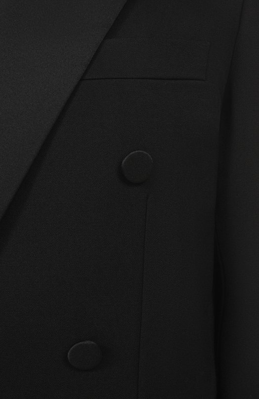 Шерстяной жакет Saint Laurent 828008/Y7E63 Чёрный  828008/Y7E63 Фото 6