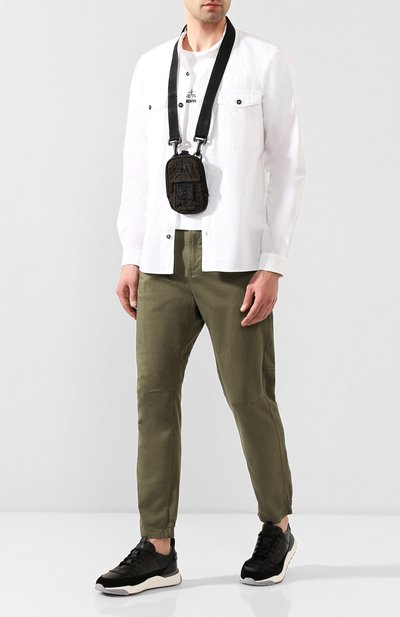 Текстильная сумка STONE ISLAND темно-серого цвета по цене 26950 руб., арт. 721990420, фото 2 Текстильная сумка STONE ISLAND, арт. 721990420, фото 2