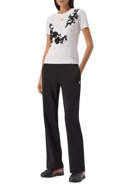 Кожаные кеды Portofino Dolce & Gabbana CK2330/AN257 Чёрный  CK2330/AN257 Фото 2