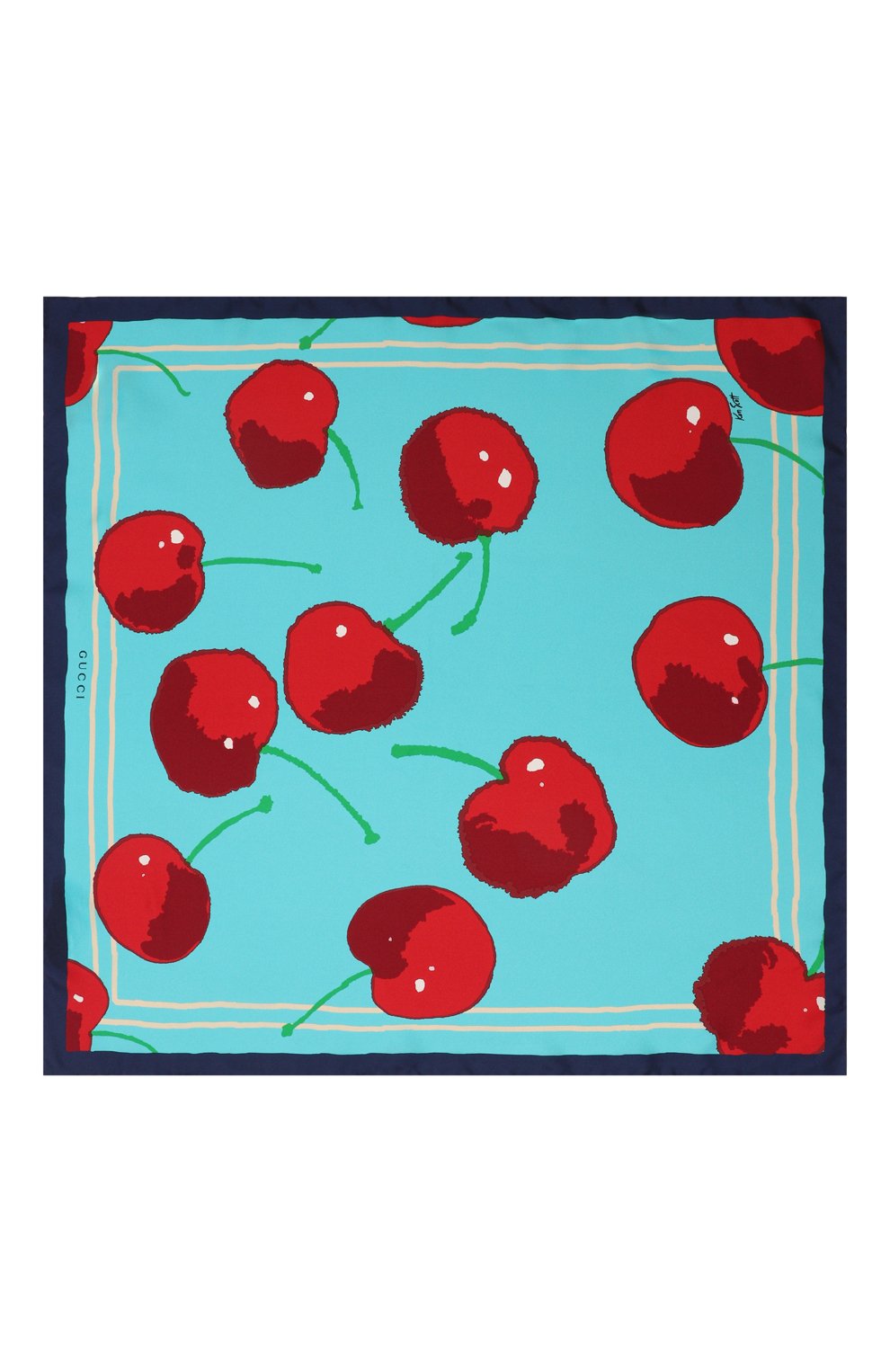 Шелковый платок gucci x ken scott GUCCI, арт. 649660 3G001, фото 5