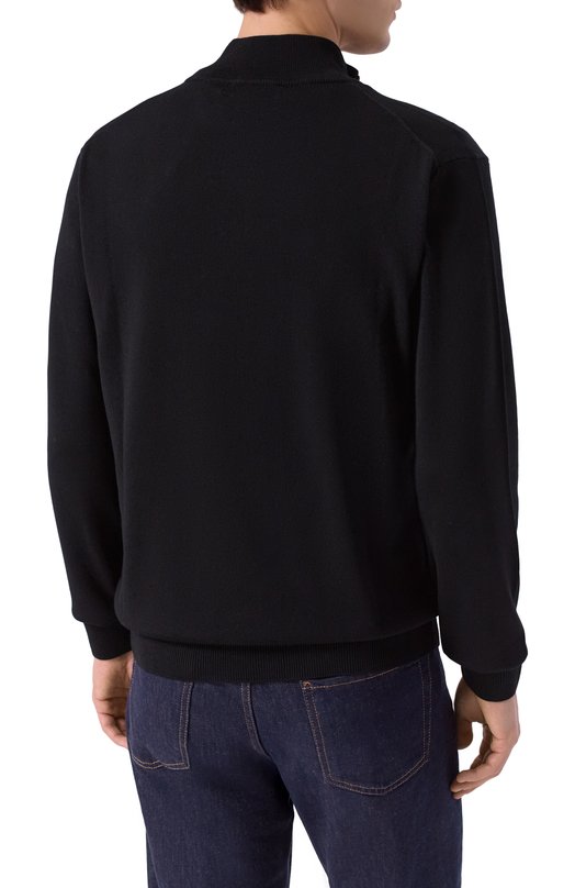 Шерстяной джемпер Daniele Fiesoli DF9046 Чёрный  DF9046 Фото 4