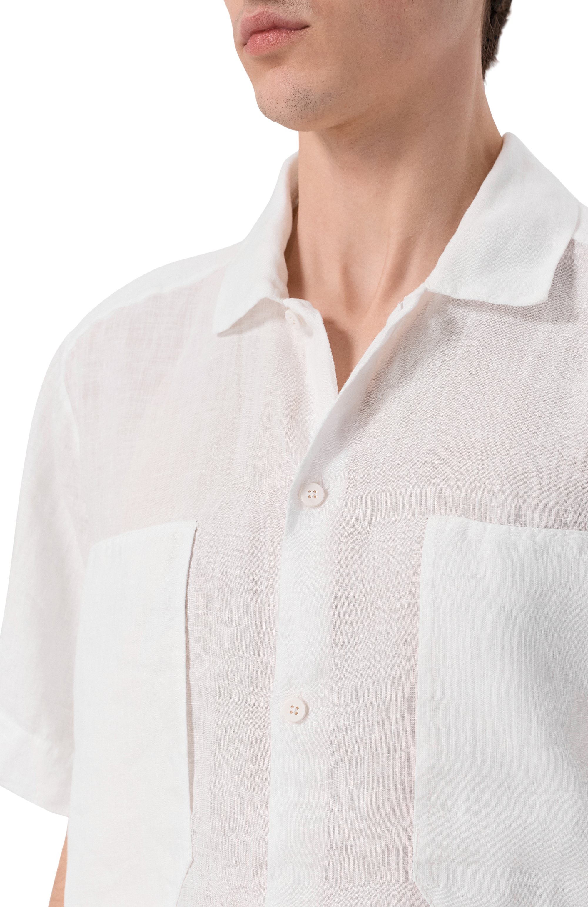 Льняная рубашка TRANSIT, арт. CFUTRCV312, фото 5