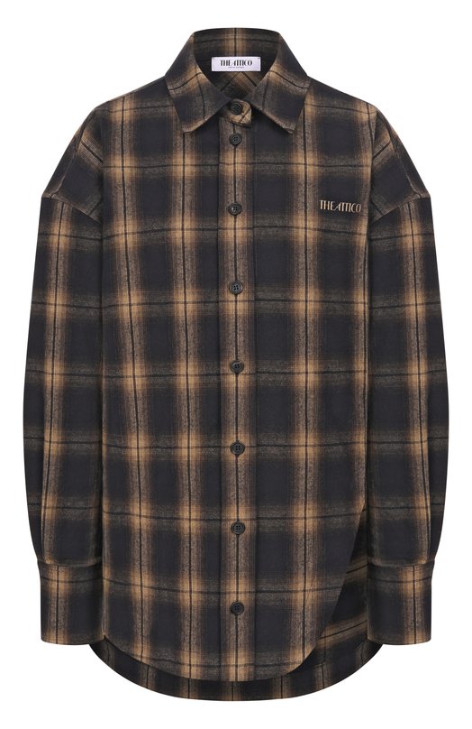 Хлопковая рубашка The Attico 260WCH00004/CCC124AA Коричневый 260WCH00004/CCC124AA