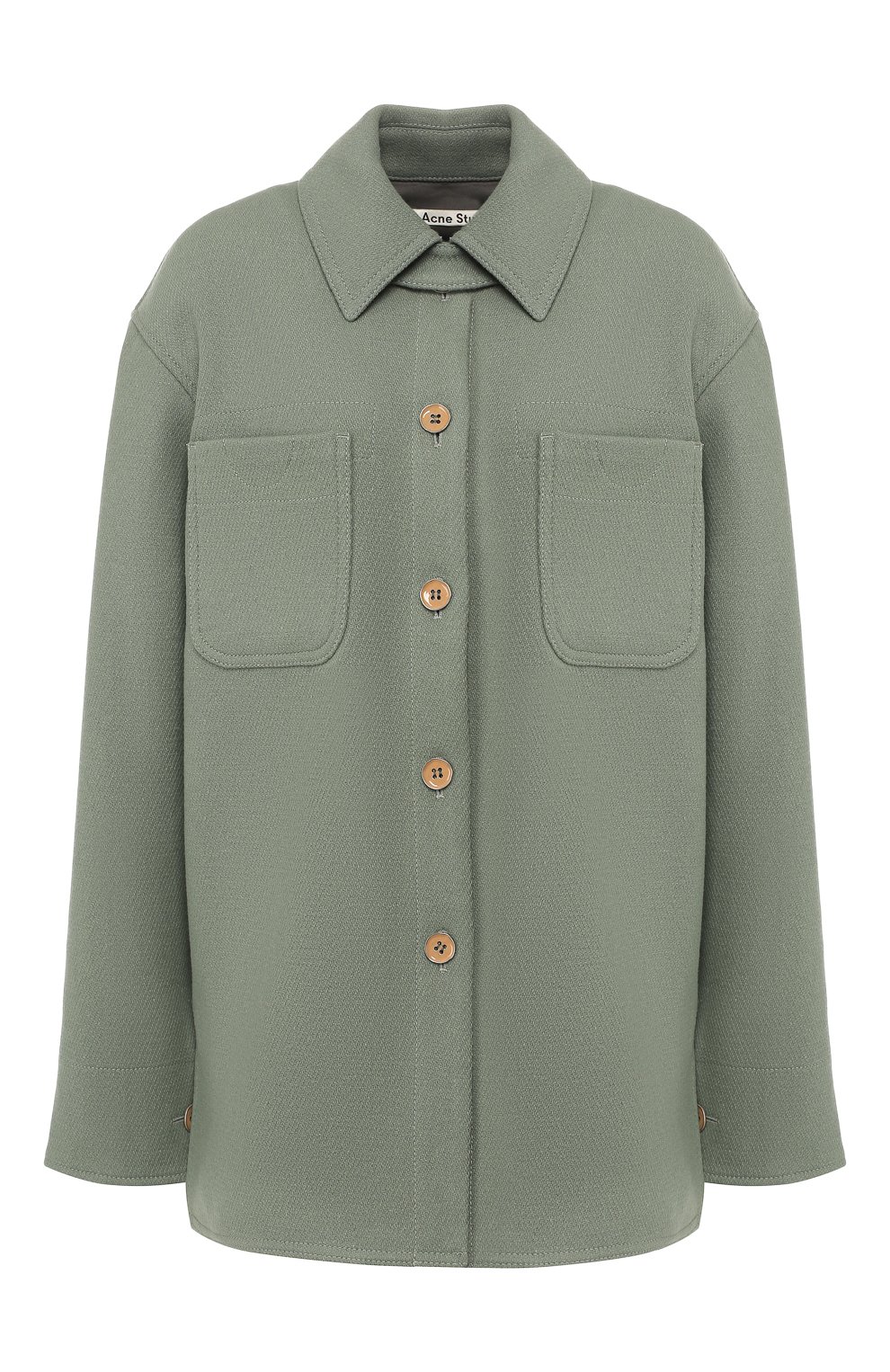 Шерстяная куртка ACNE STUDIOS зеленого цвета по цене 29950 руб., арт. A90115, фото 1 Шерстяная куртка ACNE STUDIOS, арт. A90115, фото 1