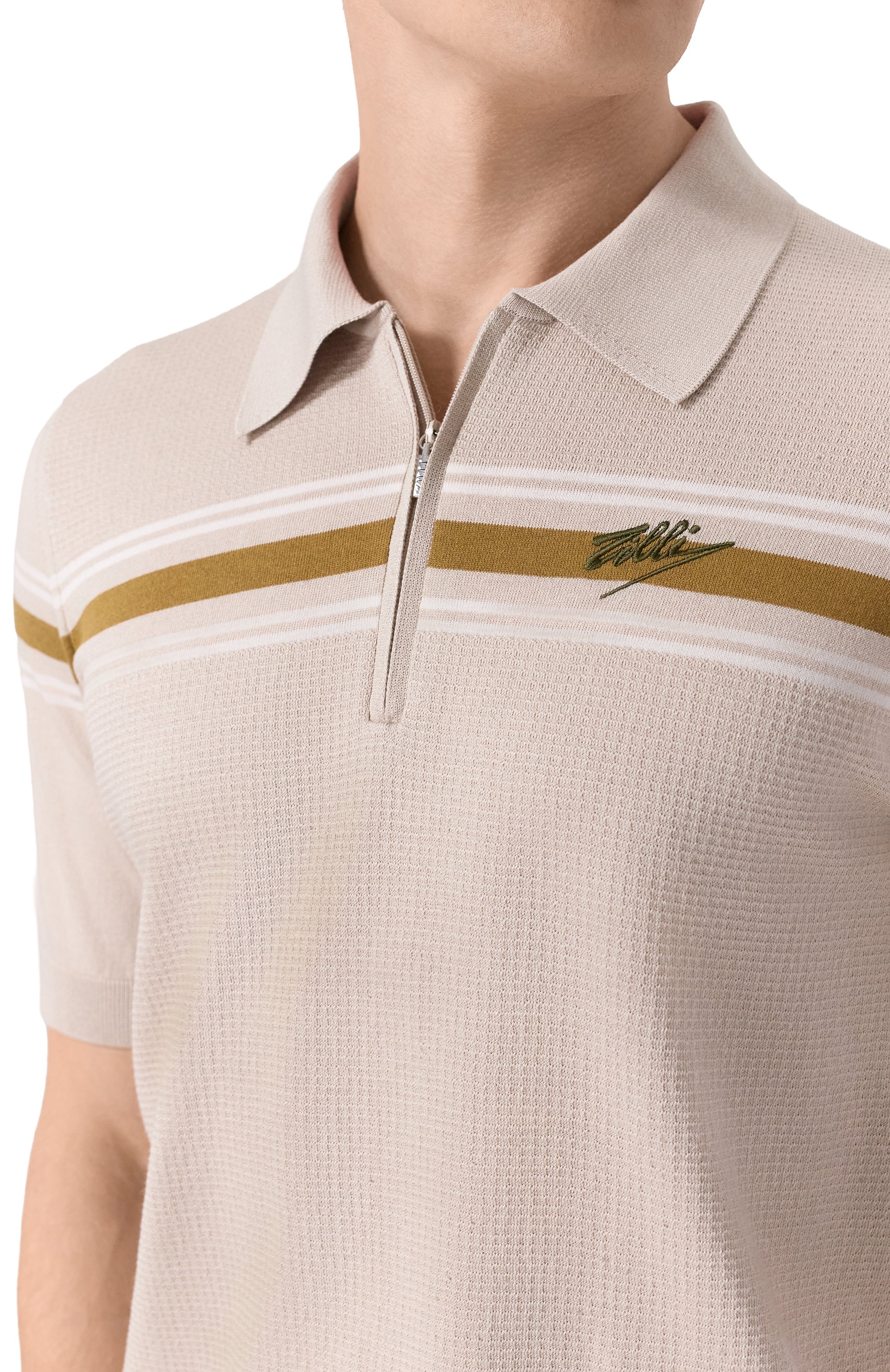 Поло из хлопка и шелка ZILLI, арт. KZP002M0142V0C000, фото 5