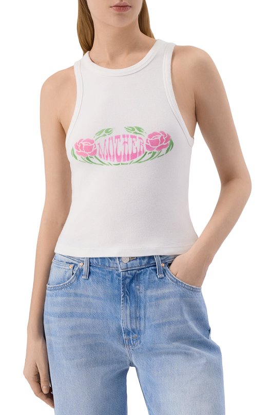 Хлопковая майка Mother 8403-988/A Белый  8403-988/A Фото 3