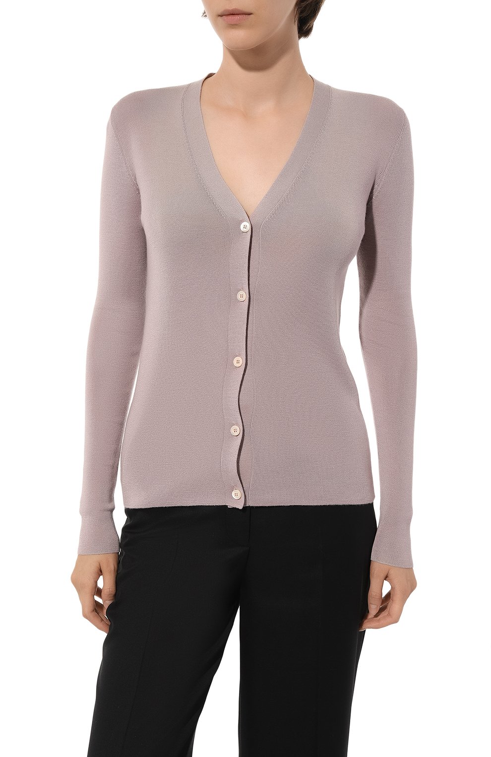 Кардиган из кашемира и шелка PRADA, арт. 25437-40J-F0203, фото 3