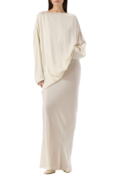 Атласная юбка RICK OWENS, арт. RP01E7348/SCH, фото 2