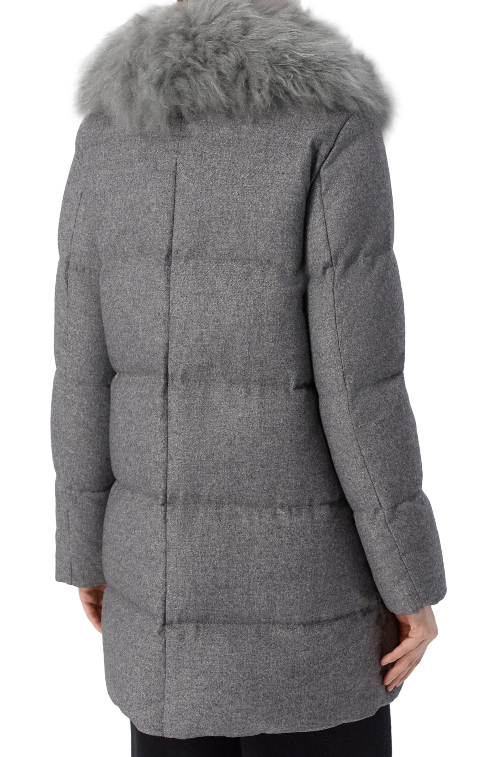 Пуховик с воротником из козлика HERNO, арт. PI002295D/38087, фото 4