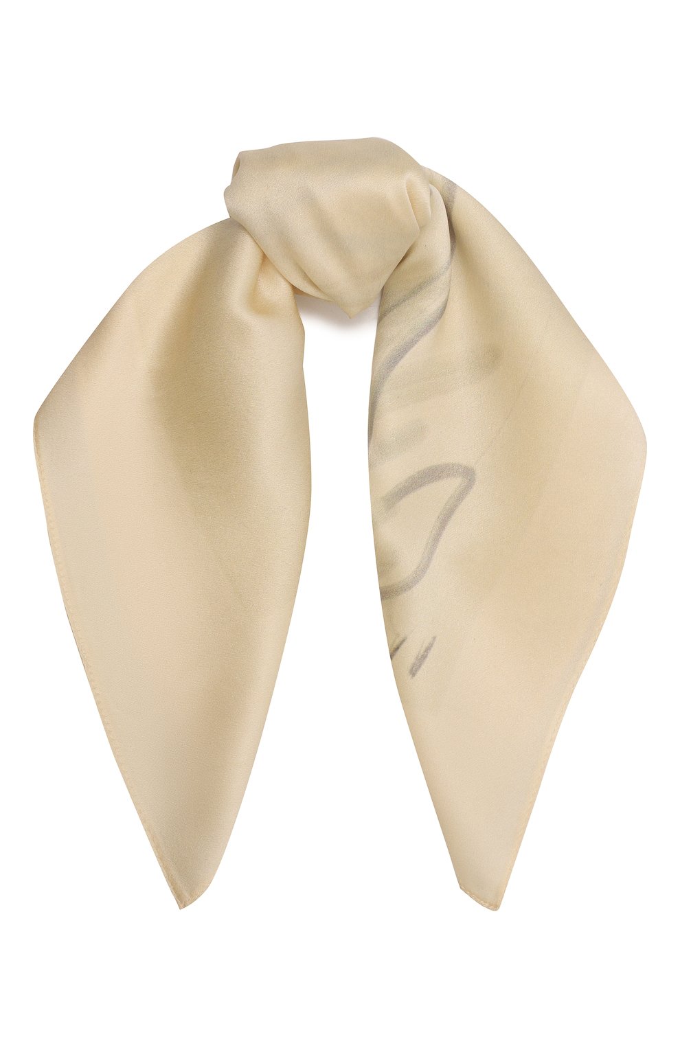 Шелковый платок AGREEG бежевого цвета по цене 49000 руб., арт. 14060802, фото 1 Шелковый платок AGREEG, арт. 14060802, фото 1