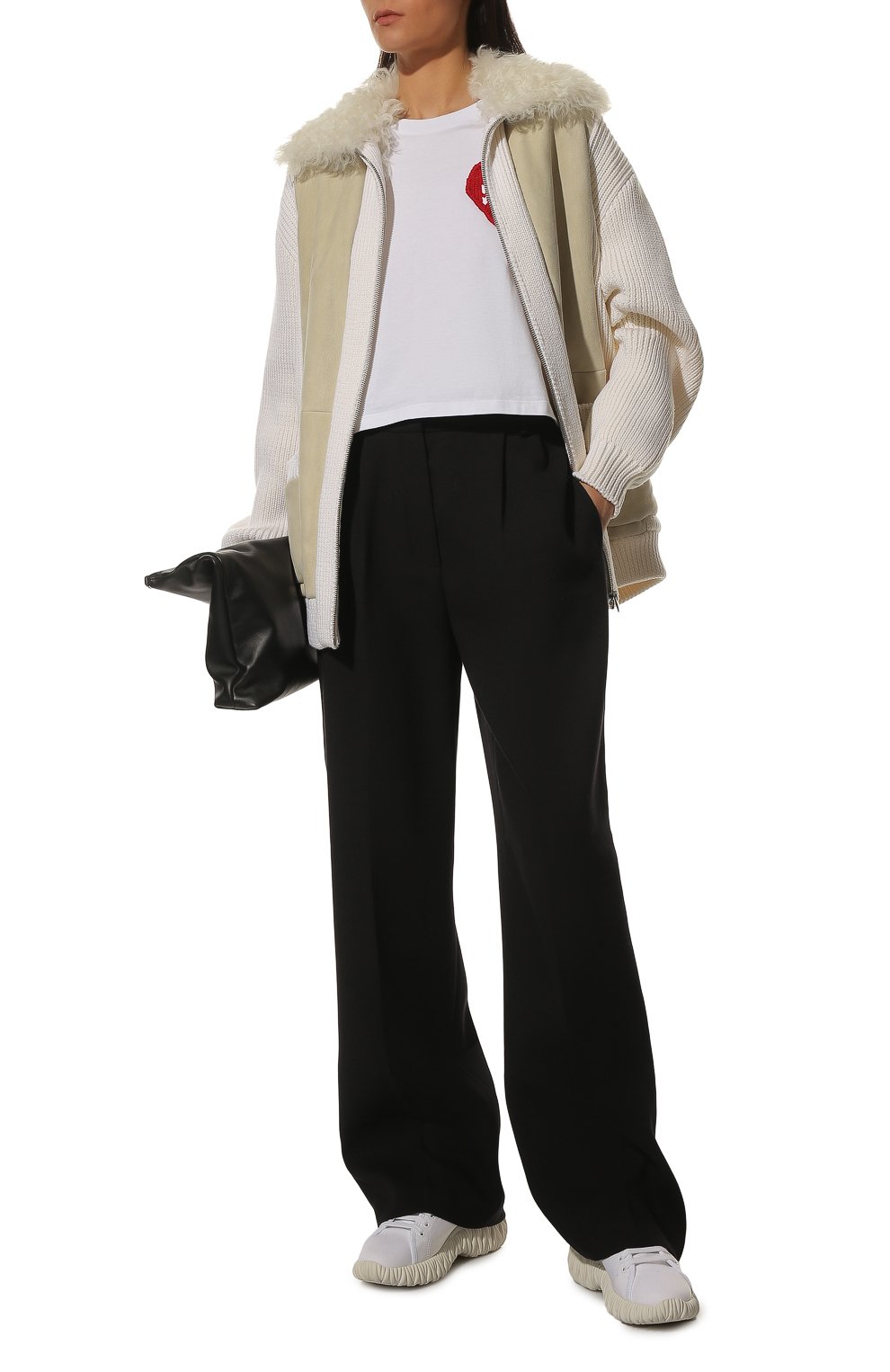 Комбинированный кардиган MIU MIU, арт. MPV774-173-F0N40, фото 2