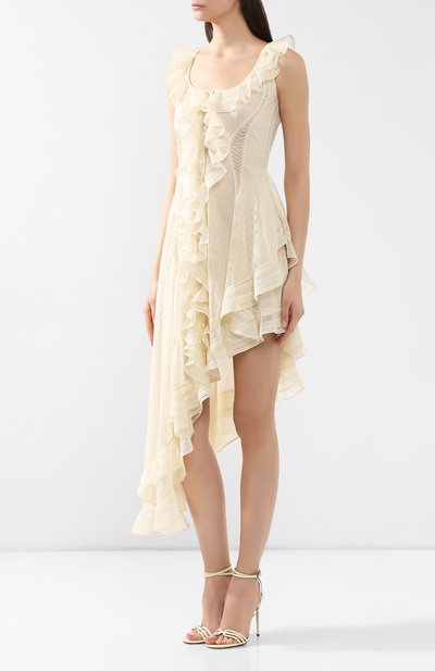 Шелковое платье ALEXANDER MCQUEEN, арт. 571730/Q1DBU, фото 3