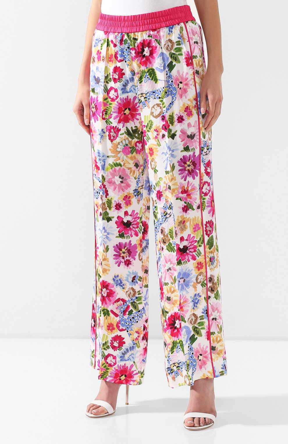 Брюки с принтом ESCADA разноцветного цвета по цене 44350 руб., арт. 5029599, фото 3 Брюки с принтом ESCADA, арт. 5029599, фото 3