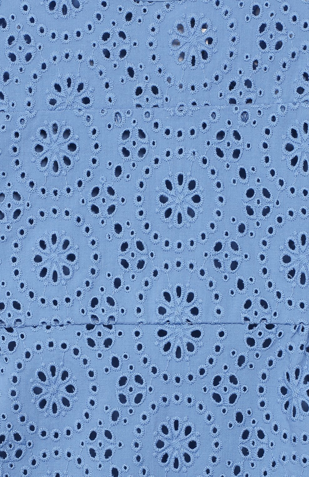 Хлопковое платье CHLOÉ голубого цвета по цене 26750 руб., арт. C12717/6A-12A, фото 3 Хлопковое платье CHLOÉ, арт. C12717/6A-12A, фото 3