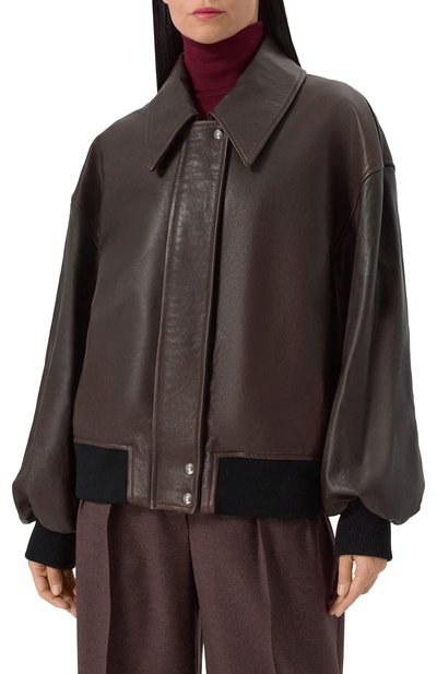 Кожаный бомбер KHAITE, арт. 6166729/L729, фото 3