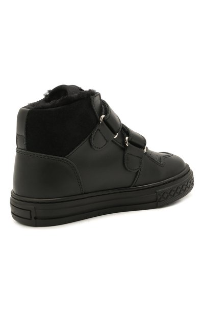 Кожаные кеды с мехом IL GUFO, арт. G873/VITELL0 M0VIE/23-26, фото 3