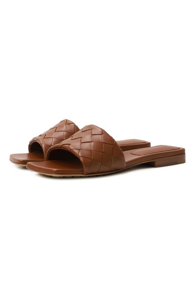 Женские кожаные шлепанцы parco BOTTEGA VENETA, арт. 837737/V2ED0