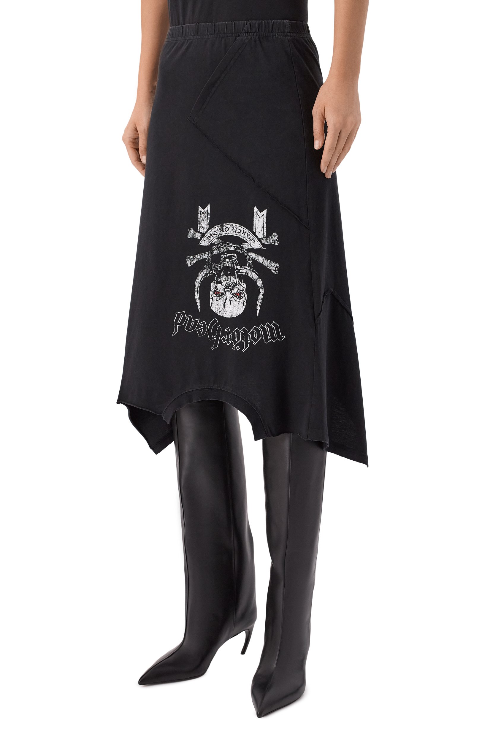 Хлопковая юбка vetements x motörhead VETEMENTS, арт. WH27SK246B, фото 3