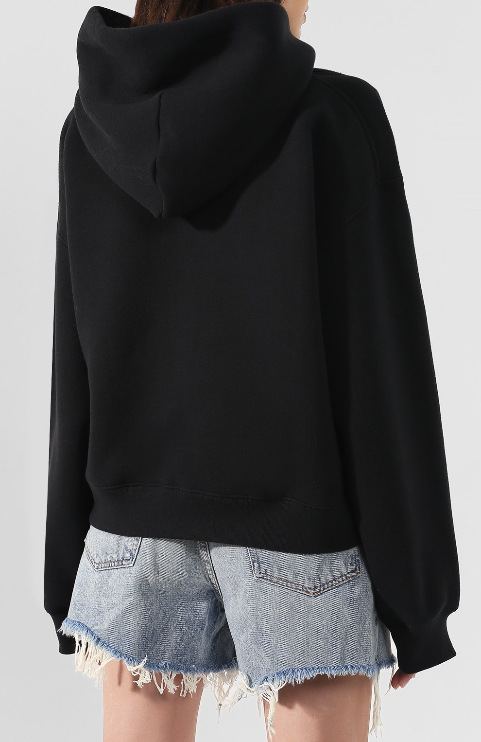 Хлопковое худи ALEXANDERWANG.T черного цвета по цене 27500 руб., арт. 4CC2191029, фото 4 Хлопковое худи ALEXANDERWANG.T, арт. 4CC2191029, фото 4