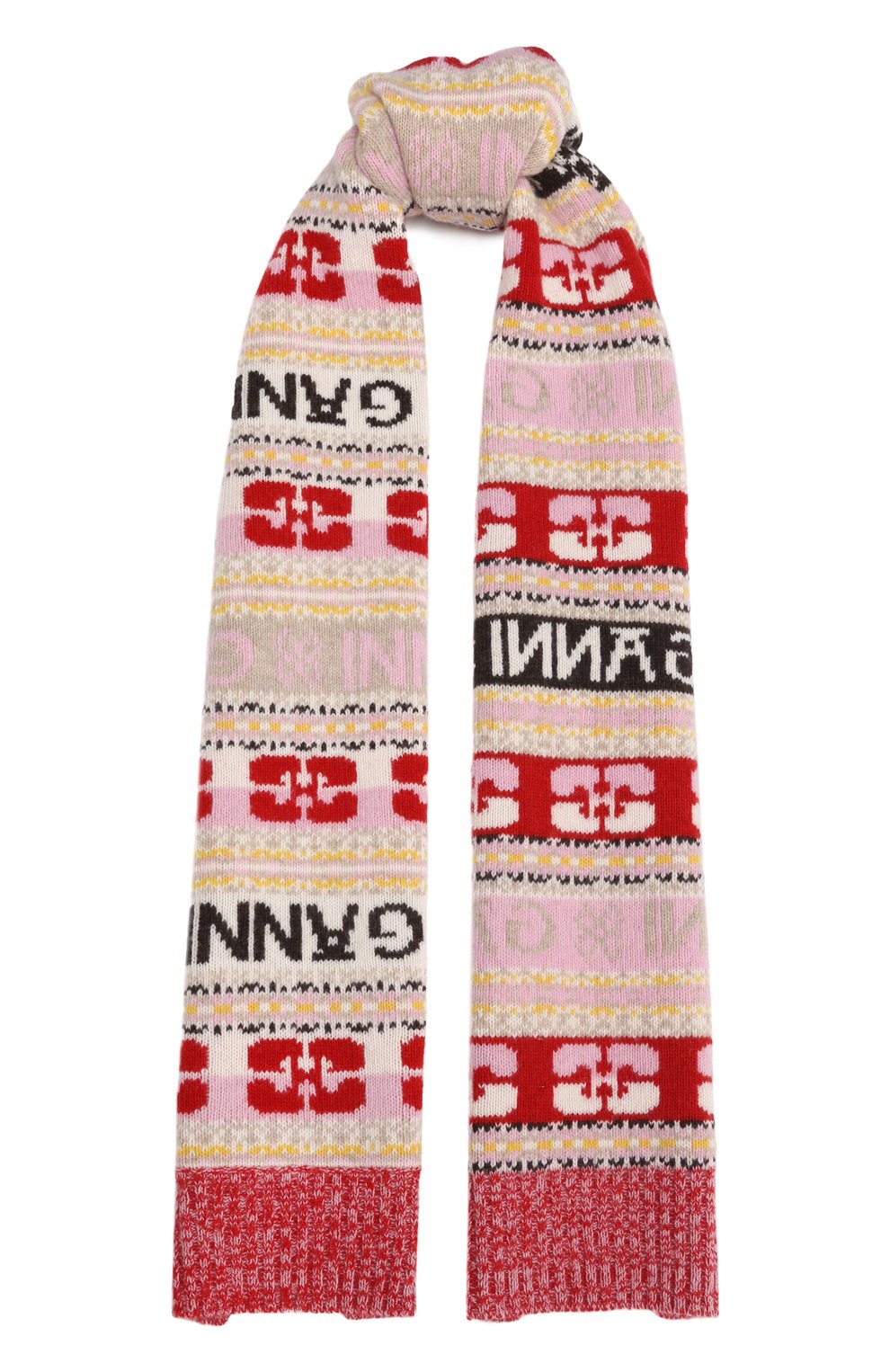 Шерстяной шарф GANNI, арт. A4988, фото 1