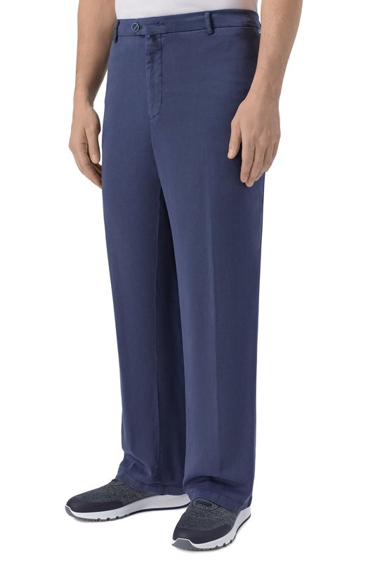 Брюки из лиоцелла Kiton UFPPELK0606H Синий  UFPPELK0606H Фото 3