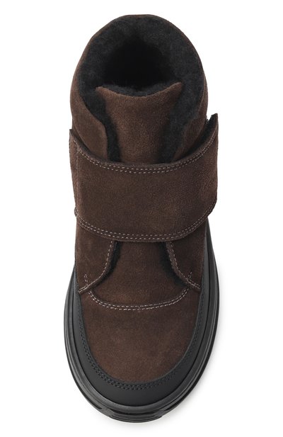 Утепленные ботинки MISSOURI темно-коричневого цвета по цене 29950 руб., арт. 41320 A/31-34, фото 4 Утепленные ботинки MISSOURI, арт. 41320 A/31-34, фото 4