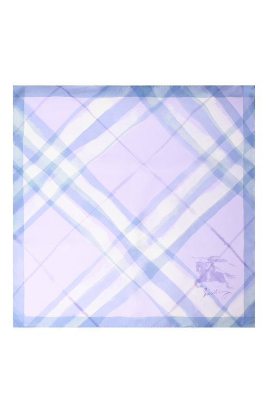 Шелковый платок Burberry 8119961 Сиреневый  8119961 Фото 4