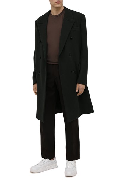 Шерстяные брюки THE ROW темно-коричневого цвета по цене 186000 руб., арт. 279W1842, фото 2 Шерстяные брюки THE ROW, арт. 279W1842, фото 2