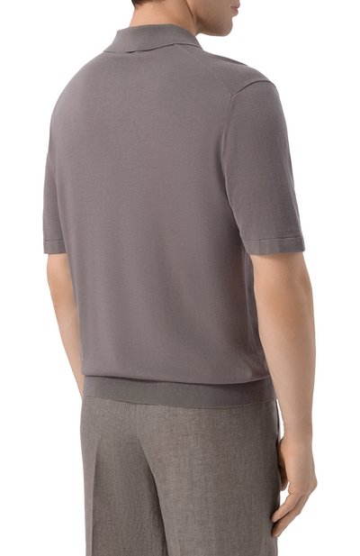 Поло из шелка и хлопка 12 STOREEZ, арт. 136307, фото 4