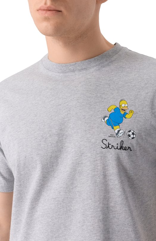 Хлопковая футболка MC2 Saint Barth ARN0001-03073I/ARN0TT Серый  ARN0001-03073I/ARN0TT Фото 5