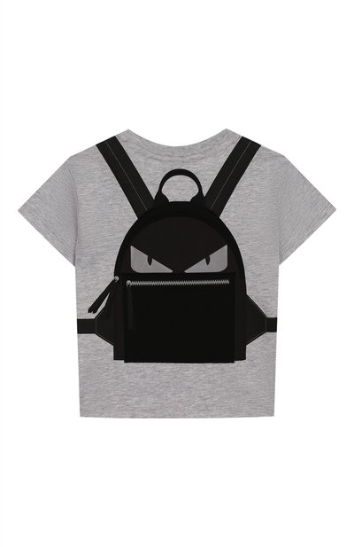 Хлопковая футболка FENDI, арт. BMI199/7AJ/12M-24M, фото 2