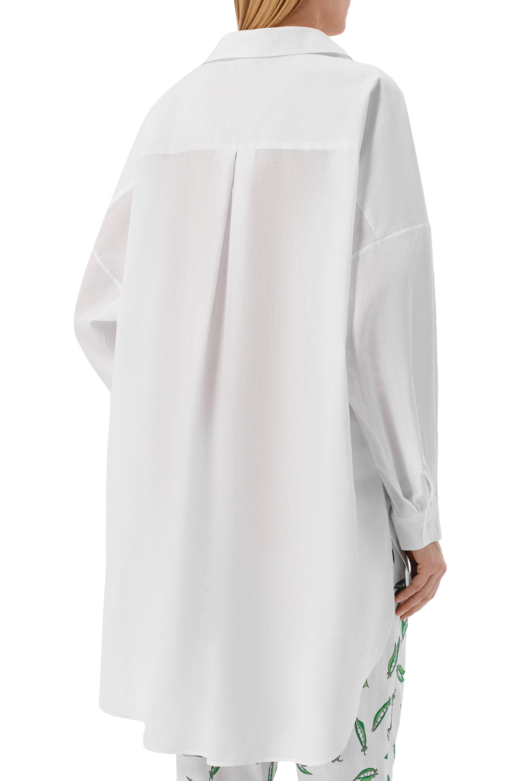 Хлопковая рубашка YANINA белого цвета по цене 87060 руб., арт. T-3168A, фото 4 Хлопковая рубашка YANINA, арт. T-3168A, фото 4