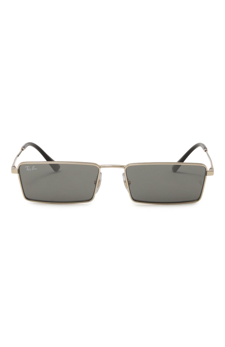 Женские солнцезащитные очки RAY-BAN серого цвета, арт. 3741-92136V | Фото 4 (Нос: Не проставлено; Региональные ограничения белый список (Axapta Mercury): Не проставлено; Тип очков: С/з; Материал: Металл; Кросс-КТ: С/з-унисекс; Очки форма: Прямоугольные; Оптика Генде�р: оптика-унисекс)