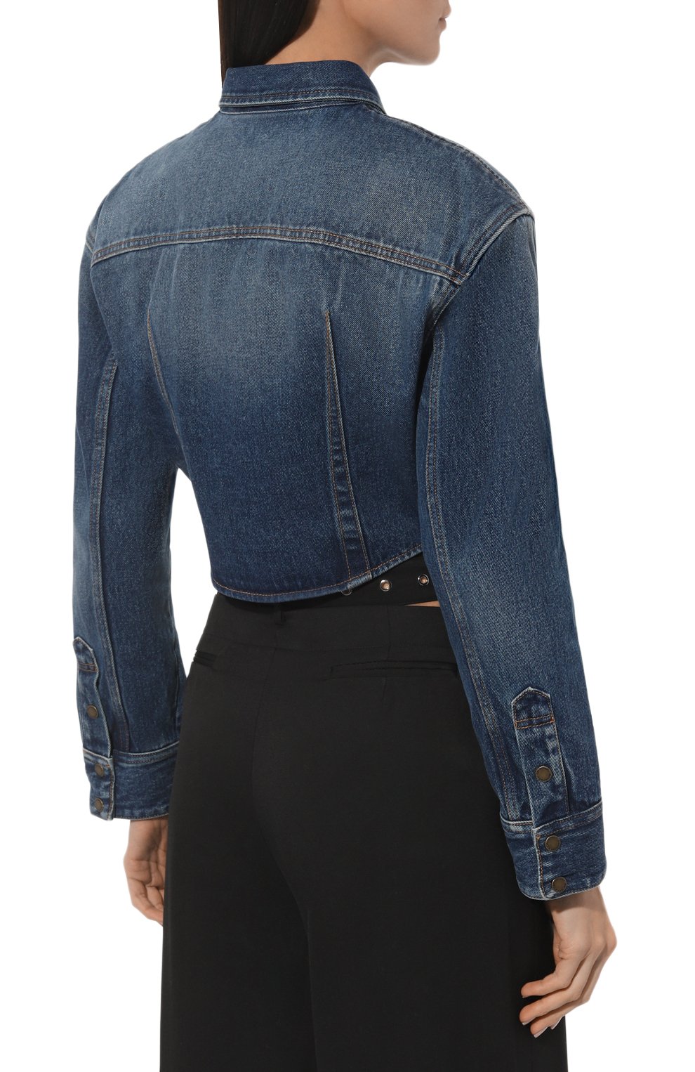 Джинсовая куртка DARKPARK синего цвета по цене 71750 руб., арт. WSH02/DBL02W053, фото 4 Джинсовая куртка DARKPARK, арт. WSH02/DBL02W053, фото 4