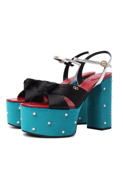 Комбинированные босоножки Crasher 125 Valentino 8W2S0NS1/NRQ Разноцветный 8W2S0NS1/NRQ