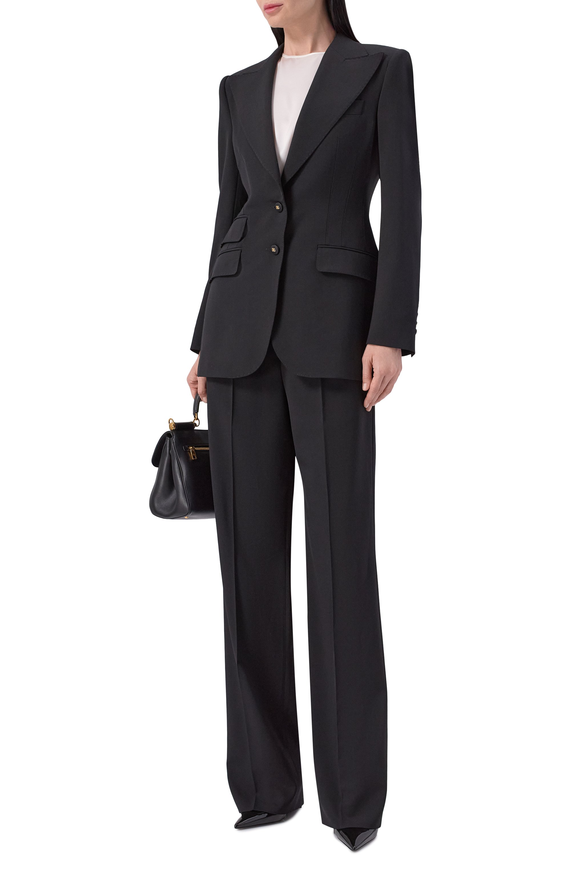 Шерстяные брюки DOLCE & GABBANA, арт. FTDIHT/GDDQS, фото 2