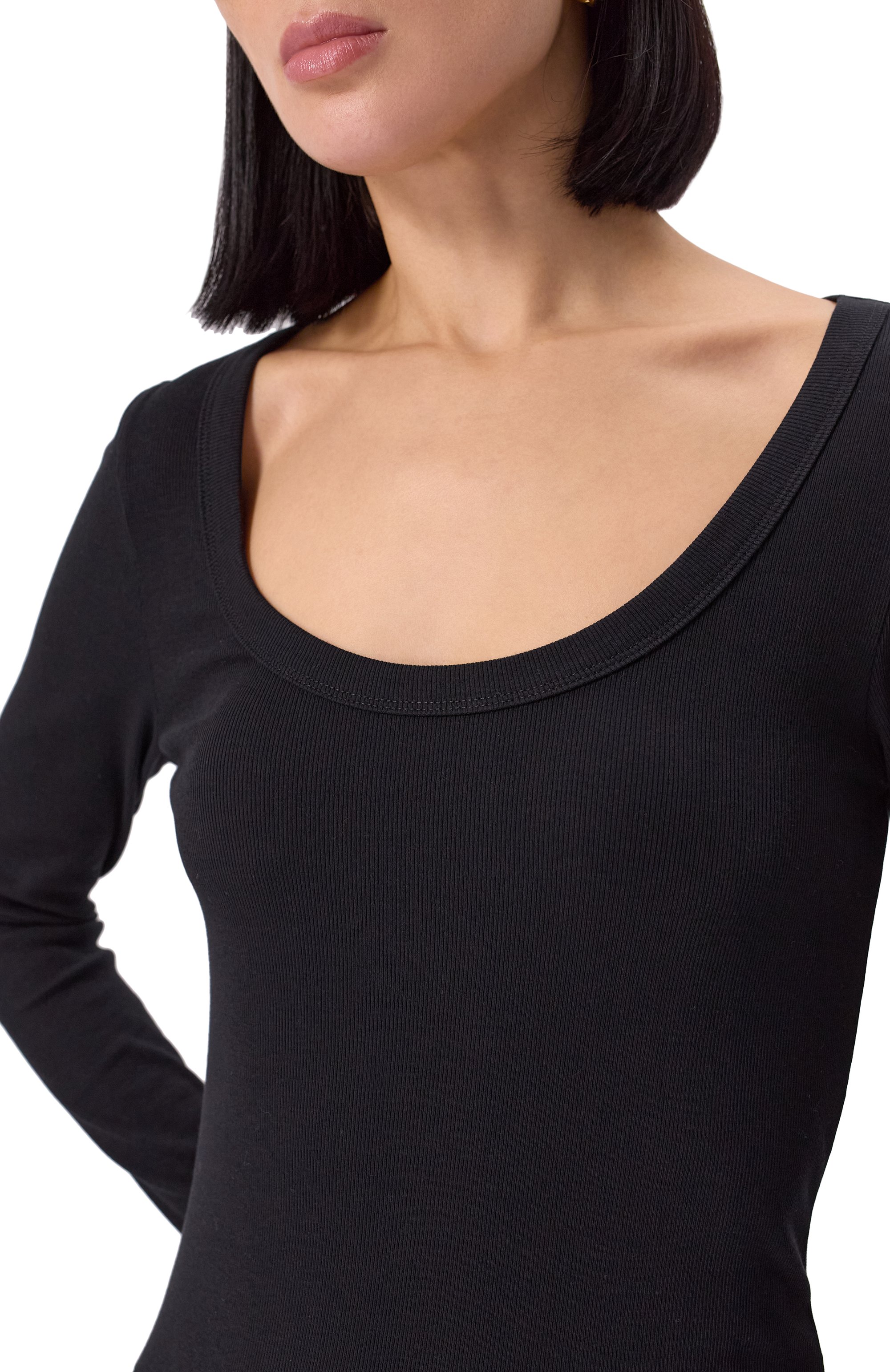 Хлопковый топ TOTEME, арт. 241-WRT1060-FB0094/001, фото 5