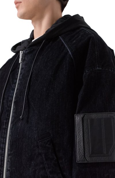 Хлопковый бомбер JUUN.J черного цвета по цене 194000 руб., арт. JC5939P57, фото 5 Хлопковый бомбер JUUN.J, арт. JC5939P57, фото 5