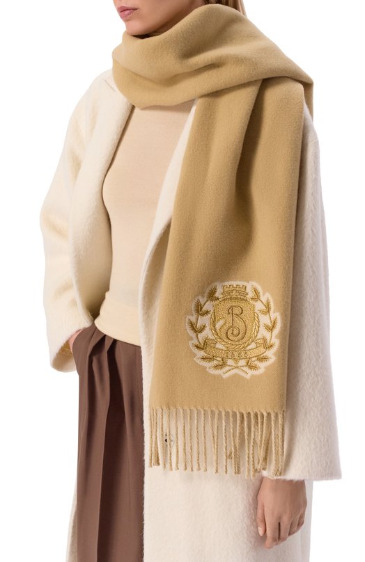 Кашемировый шарф Burberry 8119568 Бежевый  8119568 Фото 2