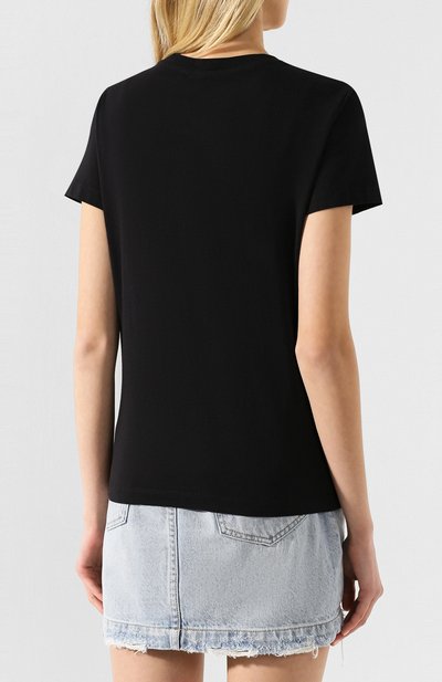 Хлопковая футболка KENZO черного цвета по цене 10900 руб., арт. FA52TS7214YB, фото 4 Хлопковая футболка KENZO, арт. FA52TS7214YB, фото 4