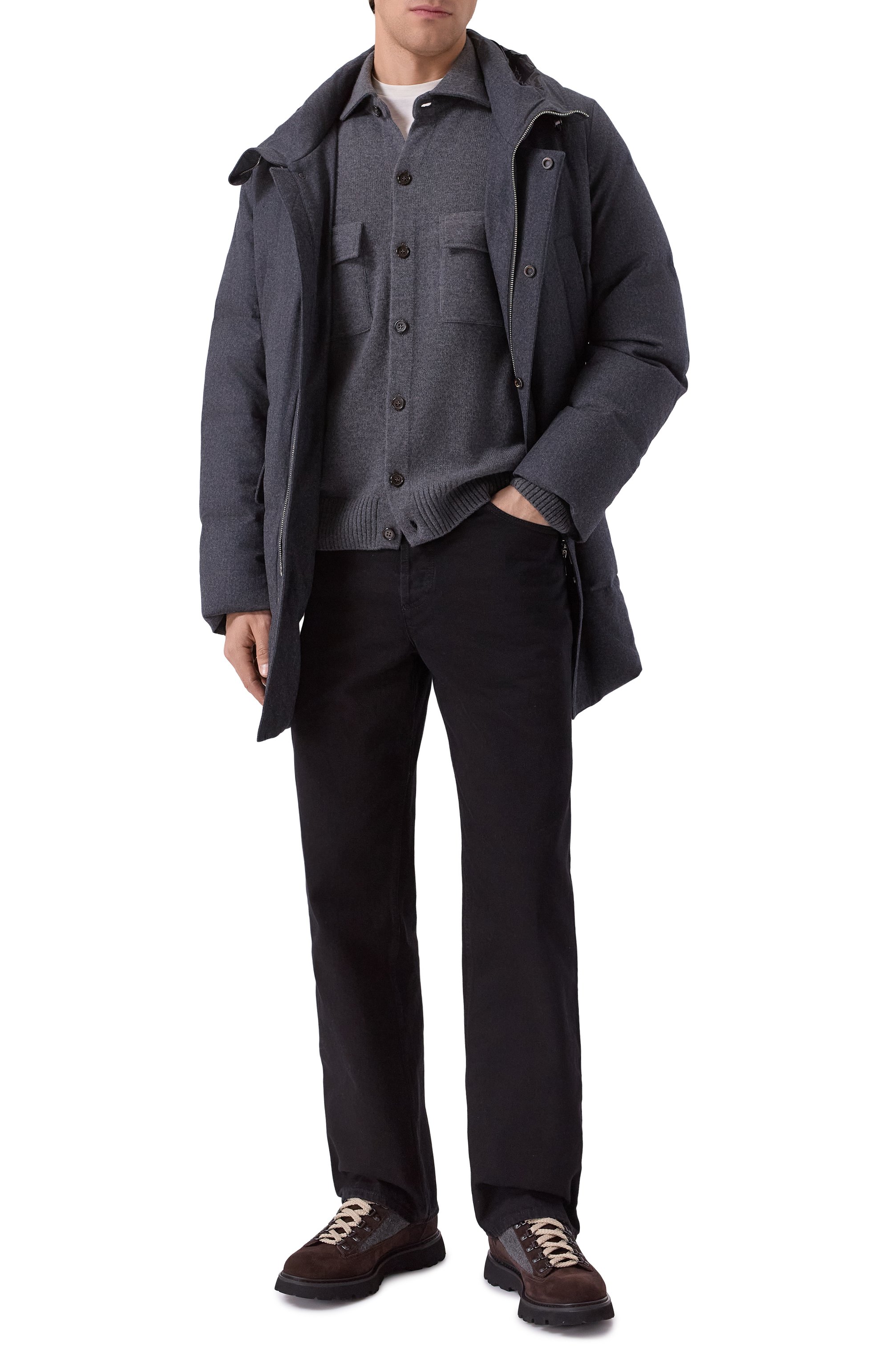 Кардиган из шерсти и кашемира CORNELIANI, арт. 26M577-2625112, фото 2