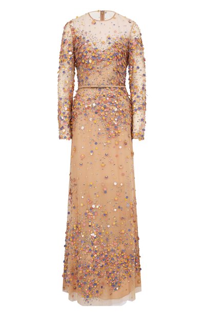 Женское платье из шелка и вискозы ELIE SAAB, арт. D0821NP25/BE038