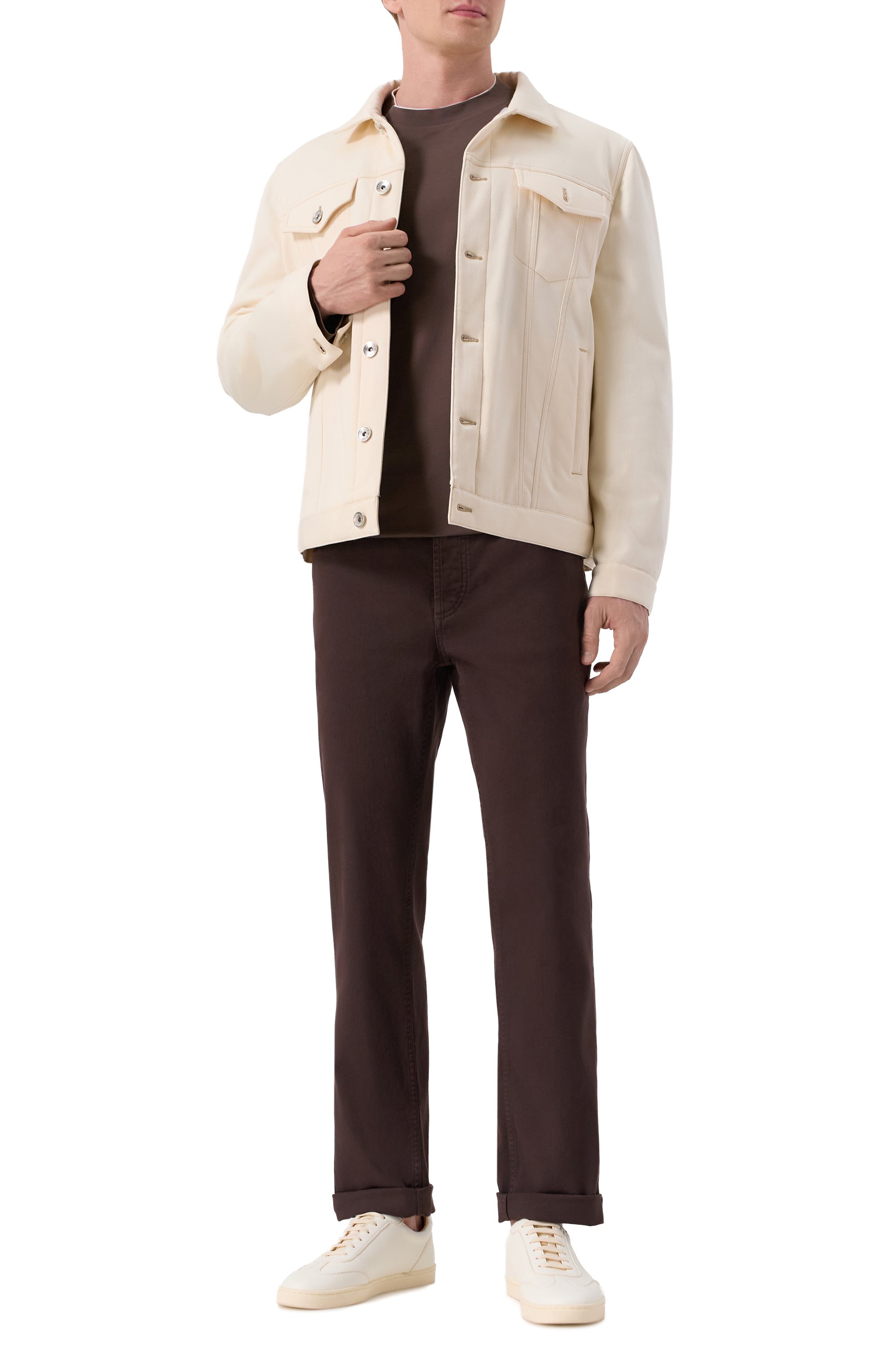 Хлопковый лонгслив BRUNELLO CUCINELLI, арт. M0B137433, фото 2